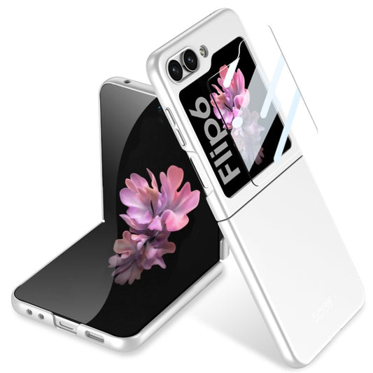 For Samsung Galaxy Z Flip6 / Flip7 FE GKK Ultra-thin Full Coverage Phone Case with Tempered Film(Silver) - Galaxy Z Flip6 5G Cases by GKK | Online Shopping UK | buy2fix