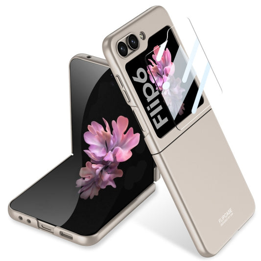 For Samsung Galaxy Z Flip6 / Flip7 FE GKK Ultra-thin Full Coverage Phone Case with Tempered Film(Titanium Gray) - Galaxy Z Flip6 5G Cases by GKK | Online Shopping UK | buy2fix