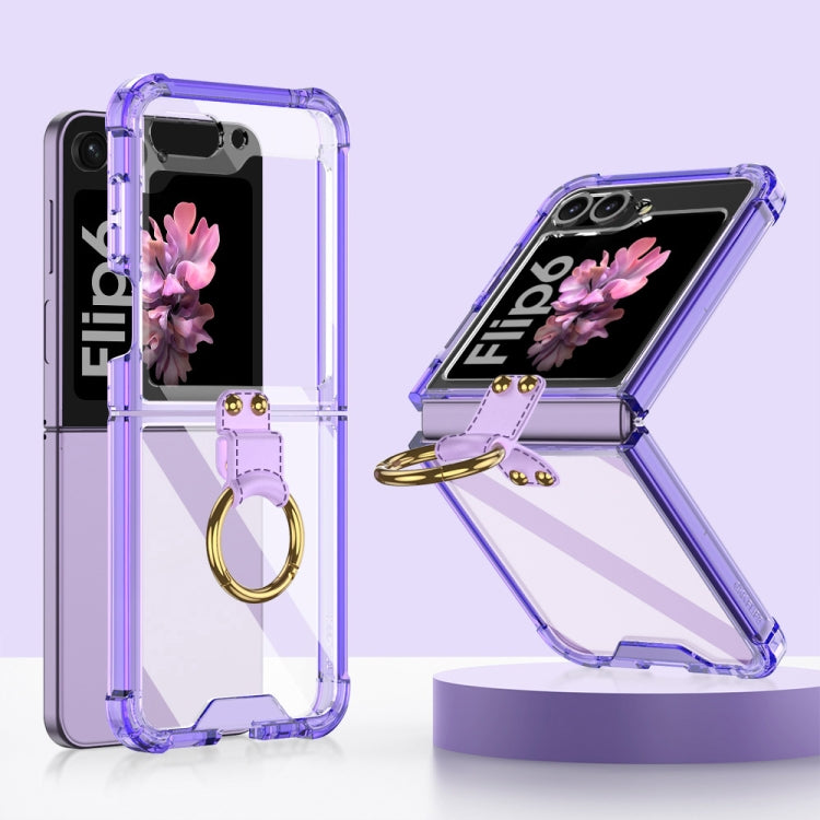 For Samsung Galaxy Z Flip6 / Flip7 FE GKK Airbag Ring Full Coverage Phone Case(Purple) - Galaxy Z Flip6 5G Cases by GKK | Online Shopping UK | buy2fix
