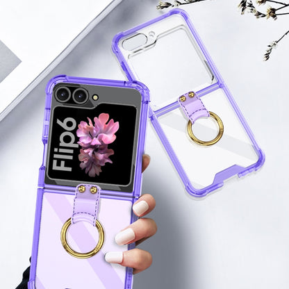 For Samsung Galaxy Z Flip6 / Flip7 FE GKK Airbag Ring Full Coverage Phone Case(Purple) - Galaxy Z Flip6 5G Cases by GKK | Online Shopping UK | buy2fix