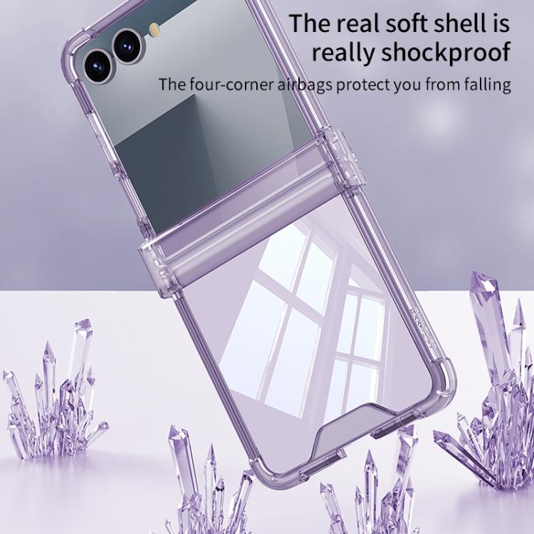 For Samsung Galaxy Z Flip7 5G GKK Airbag Hinge Full Coverage Phone Case(Black) - Galaxy Z Flip7 5G Cases by GKK | Online Shopping UK | buy2fix