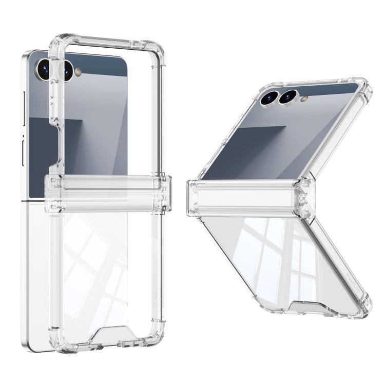 For Samsung Galaxy Z Flip7 5G GKK Airbag Hinge Full Coverage Phone Case(Transparent) - Galaxy Z Flip7 5G Cases by GKK | Online Shopping UK | buy2fix