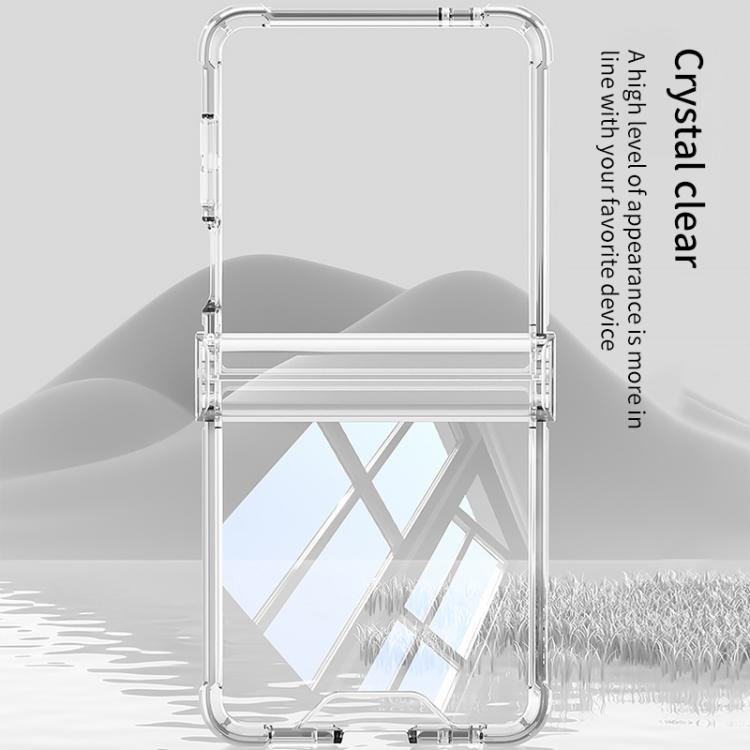 For Samsung Galaxy Z Flip7 5G GKK Airbag Hinge Full Coverage Phone Case(Transparent) - Galaxy Z Flip7 5G Cases by GKK | Online Shopping UK | buy2fix