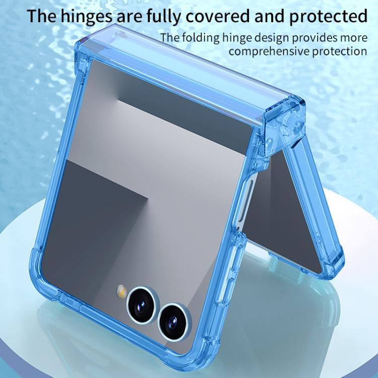 For Samsung Galaxy Z Flip7 5G GKK Airbag Hinge Full Coverage Phone Case(Transparent) - Galaxy Z Flip7 5G Cases by GKK | Online Shopping UK | buy2fix