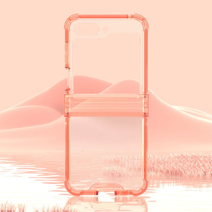For Samsung Galaxy Z Flip6 / Flip7 FE GKK Airbag Hinge Full Coverage Phone Case with Tempered Film(Transparent) - Galaxy Z Flip6 5G Cases by GKK | Online Shopping UK | buy2fix