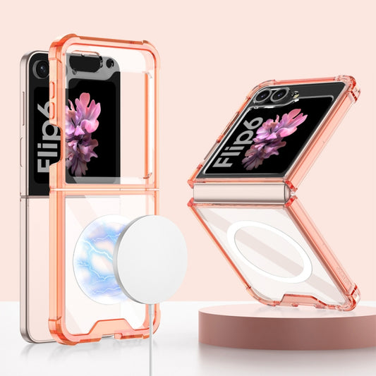 For Samsung Galaxy Z Flip6 / Flip7 FE GKK MagSafe Airbag Shockproof Phone Case(Orange) - Galaxy Z Flip6 5G Cases by GKK | Online Shopping UK | buy2fix