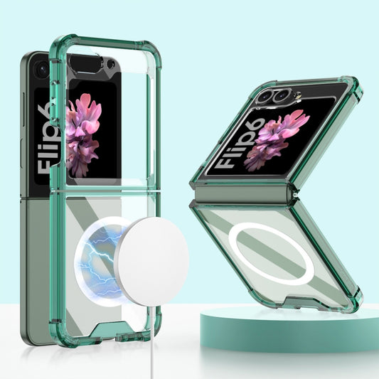 For Samsung Galaxy Z Flip6 / Flip7 FE GKK MagSafe Airbag Shockproof Phone Case(Green) - Galaxy Z Flip6 5G Cases by GKK | Online Shopping UK | buy2fix