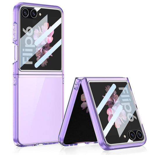 For Samsung Galaxy Z Flip6 / Flip7 FE GKK Integrated Ultra-thin Large Window PC Phone Case(Purple) - Galaxy Z Flip6 5G Cases by GKK | Online Shopping UK | buy2fix