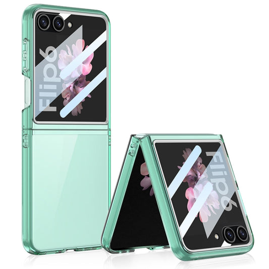 For Samsung Galaxy Z Flip6 / Flip7 FE GKK Integrated Ultra-thin Large Window PC Phone Case(Green) - Galaxy Z Flip6 5G Cases by GKK | Online Shopping UK | buy2fix