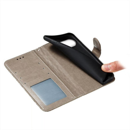 For Google Pixel 9 Lace Flower Embossing Flip Leather Phone Case(Grey) by buy2fix