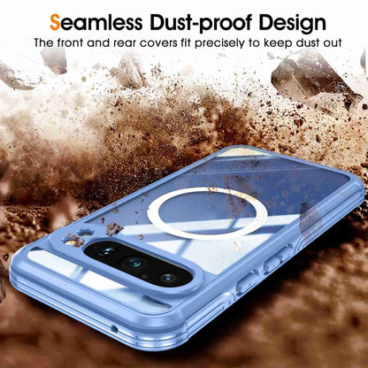 For Google Pixel 9 Pro XL RedPepper Transparent IP54 Life Waterproof Phone Case(Blue) - Google Cases by RedPepper | Online Shopping UK | buy2fix