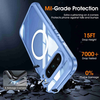 For Google Pixel 9 Pro XL RedPepper Transparent IP54 Life Waterproof Phone Case(Blue) - Google Cases by RedPepper | Online Shopping UK | buy2fix