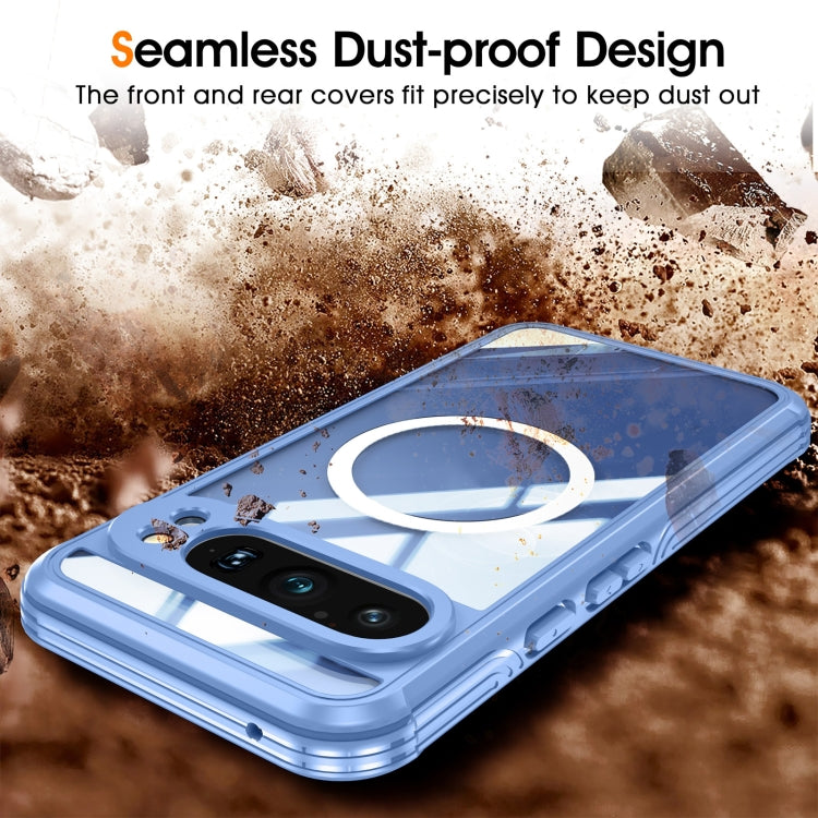 For Google Pixel 9 / 9 Pro RedPepper Transparent IP54 Life Waterproof Phone Case(Blue) - Google Cases by RedPepper | Online Shopping UK | buy2fix