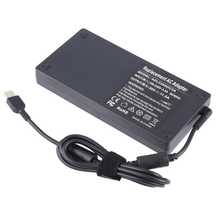 230W 20V 11.5A Laptop Notebook Power Adapter with Big Square USB Port For Lenovo Thinkpad / ThinkBook / Xiaoxin, Plug:UK Plug by buy2fix