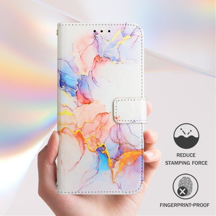 For Ulefone Note 14 PT003 Marble Pattern Flip Leather Phone Case(Galaxy Marble White) by buy2fix