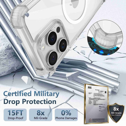 For iPhone 12 Pro Max Transparent MagSafe Magnetic Phone Case(Transparent) by buy2fix