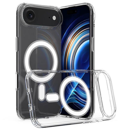 For iPhone Air MagSafe Clear Acrylic PC Hybrid TPU Phone Case(Transparent) - iPhone Air Cases by buy2fix | Online Shopping UK | buy2fix