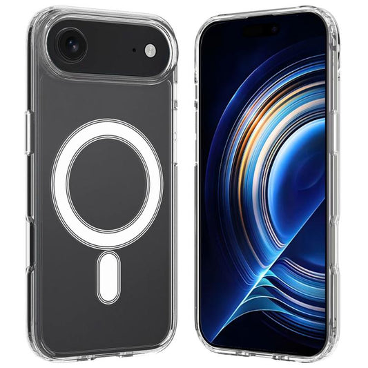 For iPhone Air MagSafe Clear Acrylic PC Hybrid TPU Phone Case(Transparent) - iPhone Air Cases by buy2fix | Online Shopping UK | buy2fix