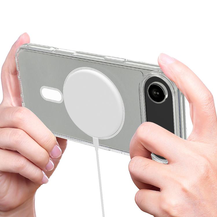 For iPhone Air MagSafe Clear Acrylic PC Hybrid TPU Phone Case(Transparent) - iPhone Air Cases by buy2fix | Online Shopping UK | buy2fix
