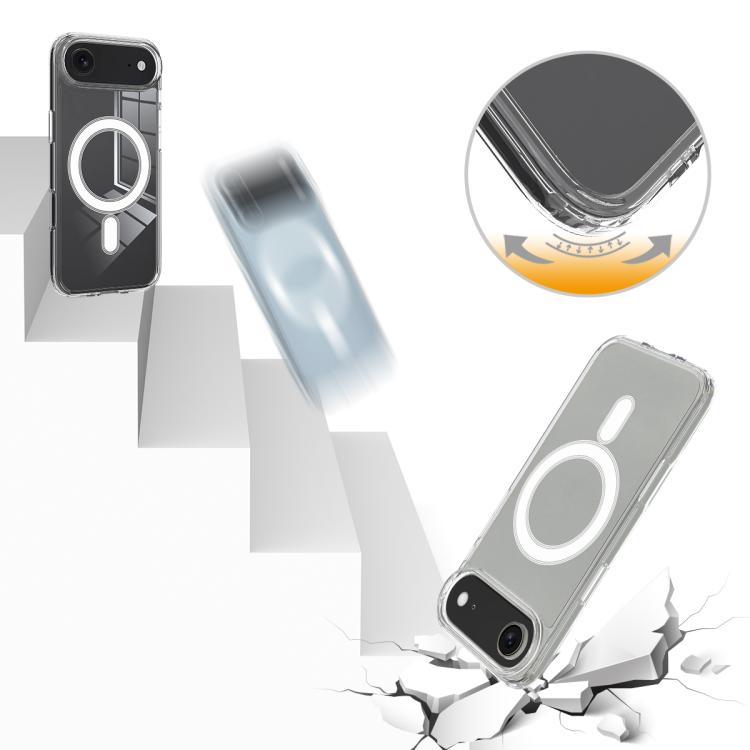 For iPhone Air MagSafe Clear Acrylic PC Hybrid TPU Phone Case(Transparent) - iPhone Air Cases by buy2fix | Online Shopping UK | buy2fix