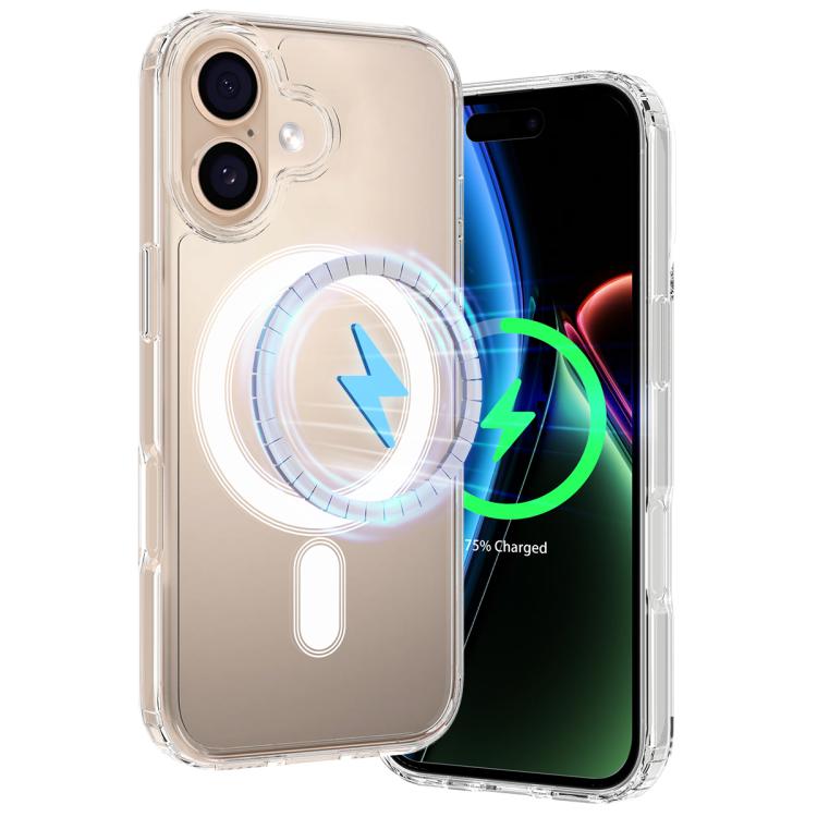 For iPhone 17 MagSafe Clear Acrylic PC Hybrid TPU Phone Case(Transparent) - iPhone 17 Cases by buy2fix | Online Shopping UK | buy2fix