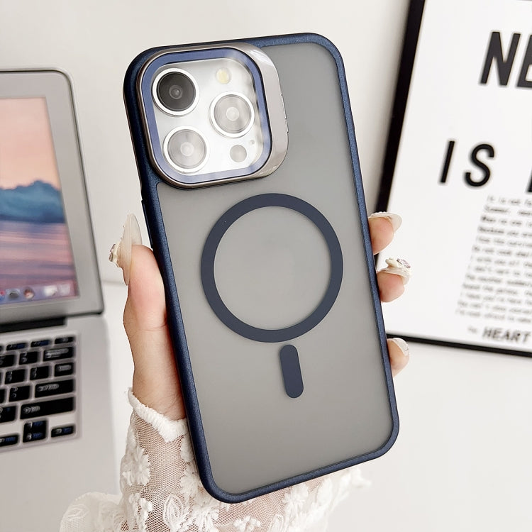 For iPhone 15 Pro Max J3 Magsafe Frame Bracket Shockproof Phone Case(Royal Blue) - iPhone 15 Pro Max Cases by buy2fix | Online Shopping UK | buy2fix