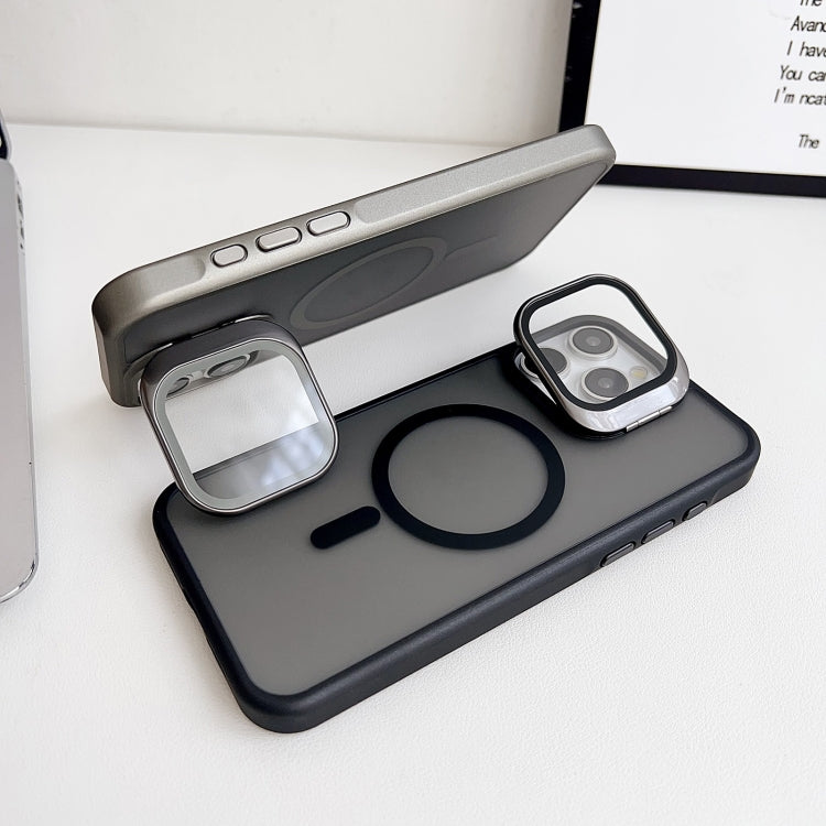 For iPhone 15 Pro J3 Magsafe Frame Bracket Shockproof Phone Case(Black) - iPhone 15 Pro Cases by buy2fix | Online Shopping UK | buy2fix