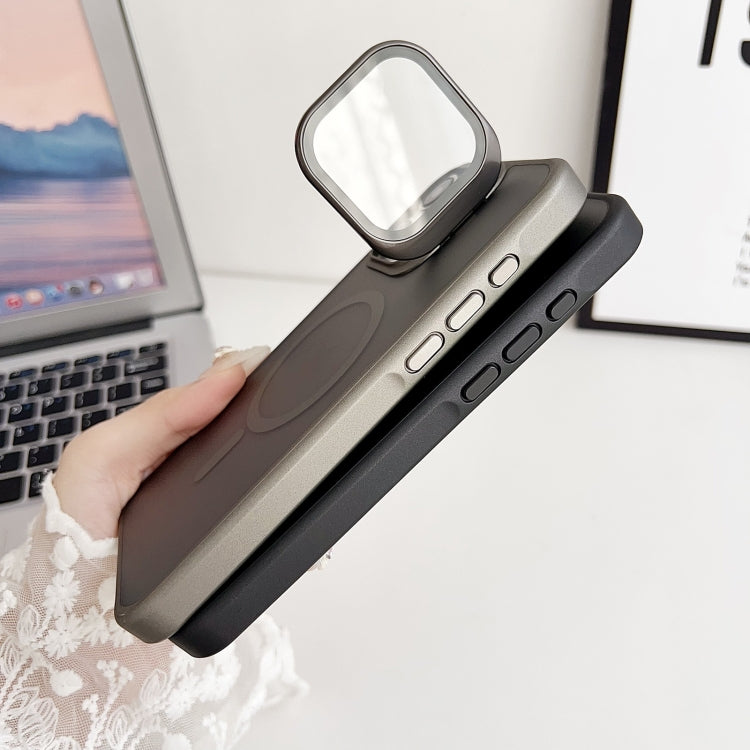 For iPhone 12 J3 Magsafe Frame Bracket Shockproof Phone Case(Dark Purple) by buy2fix