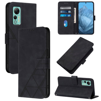 For Ulefone Note 14 Crossbody 3D Embossed Flip Leather Phone Case(Black) by buy2fix