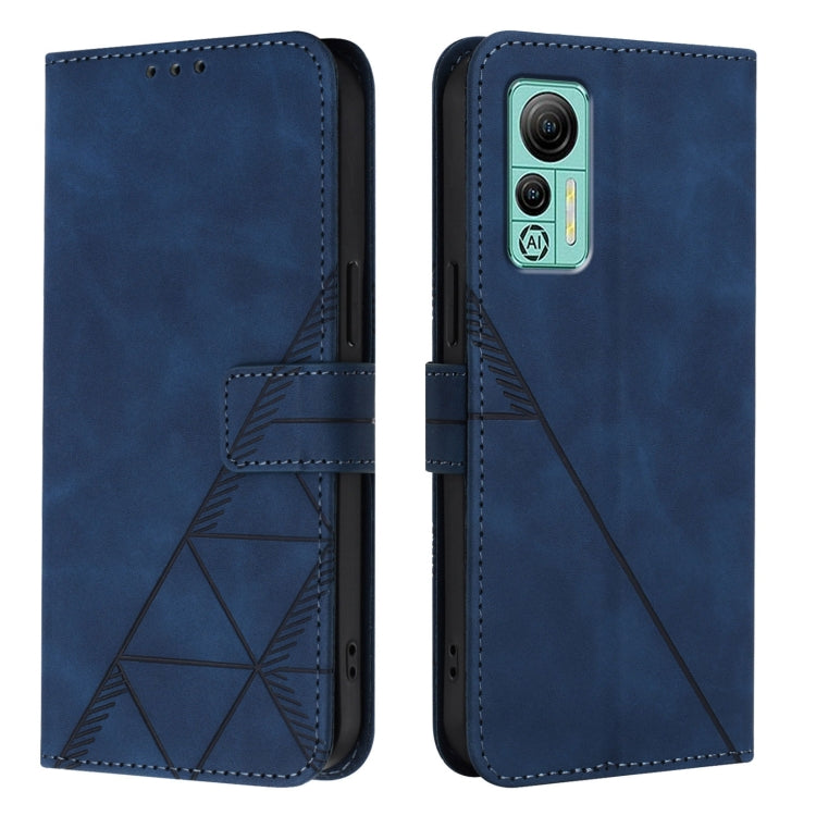 For Ulefone Note 14 Crossbody 3D Embossed Flip Leather Phone Case(Blue) by buy2fix