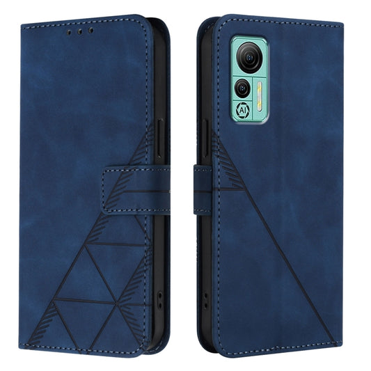 For Ulefone Note 14 Crossbody 3D Embossed Flip Leather Phone Case(Blue) by buy2fix