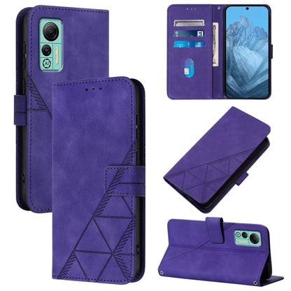 For Ulefone Note 14 Crossbody 3D Embossed Flip Leather Phone Case(Purple) by buy2fix