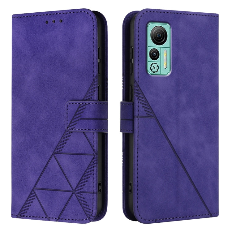 For Ulefone Note 14 Crossbody 3D Embossed Flip Leather Phone Case(Purple) by buy2fix