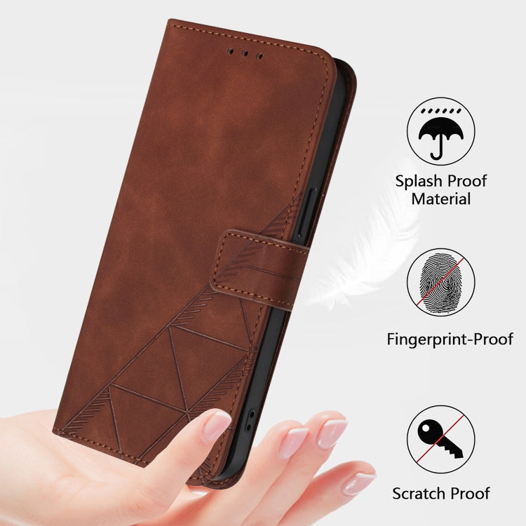 For Ulefone Note 14 Crossbody 3D Embossed Flip Leather Phone Case(Brown) by buy2fix