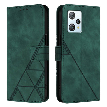 For Blackview A53 Crossbody 3D Embossed Flip Leather Phone Case(Dark Green) - More Brand by buy2fix | Online Shopping UK | buy2fix