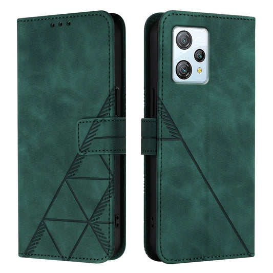 For Blackview A53 Crossbody 3D Embossed Flip Leather Phone Case(Dark Green) - More Brand by buy2fix | Online Shopping UK | buy2fix