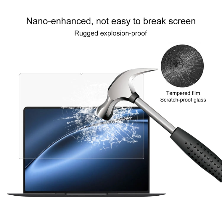 For Huawei MateBook X Pro 14.2 2024 2pcs 9H 0.3mm Explosion-proof Tempered Glass Film by buy2fix