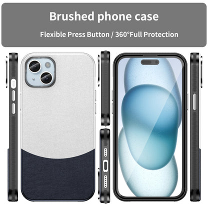 For iPhone 16 Plus Leather Texture MagSafe Magnetic TPU + PC Phone Case(Dark Blue) by buy2fix