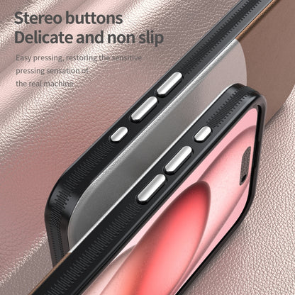 For iPhone 16 Pro Leather Texture MagSafe Magnetic TPU + PC Phone Case(Brown) by buy2fix