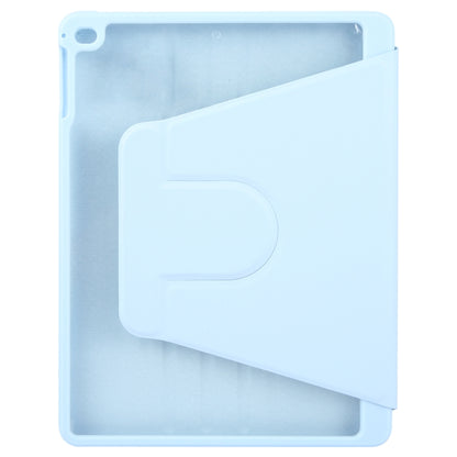 For iPad 9.7 2018 & 2017 / Air / Air2 GEBEI Acrylic TPU 3-folding Rotating Smart Tablet Leather Case withh Pen Slot(Sky Blue) - iPad 9.7 (2018) & (2017) Cases by GEBEI | Online Shopping UK | buy2fix