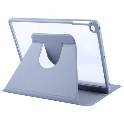 For iPad 9.7 2018 & 2017 / Air / Air2 GEBEI Acrylic TPU 3-folding Rotating Smart Tablet Leather Case withh Pen Slot(Light Purple) - iPad 9.7 (2018) & (2017) Cases by GEBEI | Online Shopping UK | buy2fix
