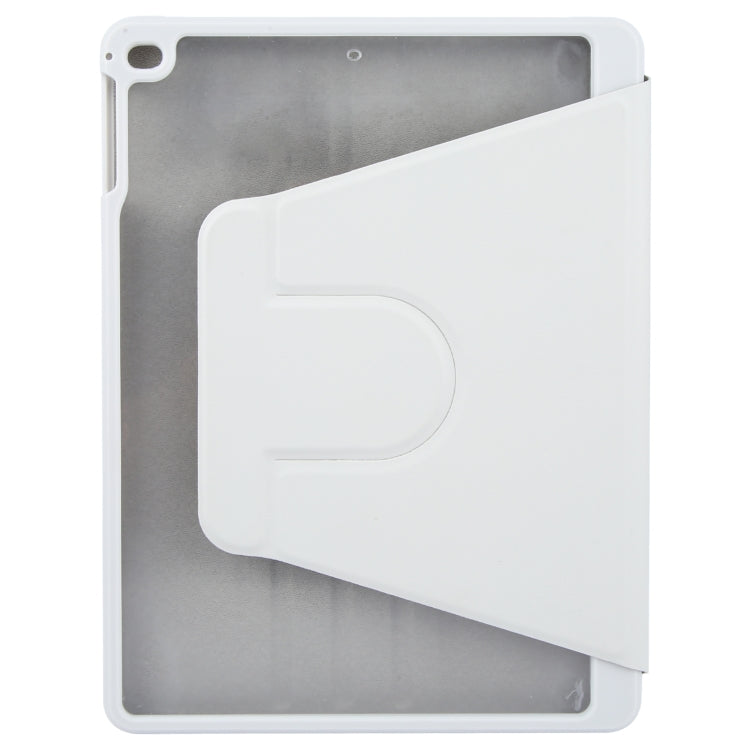 For iPad 9.7 2018 & 2017 / Air / Air2 GEBEI Acrylic TPU 3-folding Rotating Smart Tablet Leather Case withh Pen Slot(Grey) - iPad 9.7 (2018) & (2017) Cases by GEBEI | Online Shopping UK | buy2fix