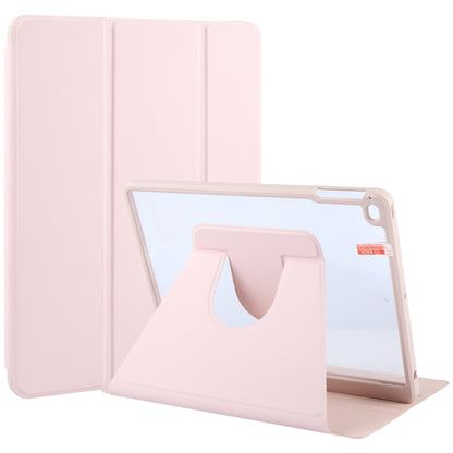For iPad 9.7 2018 & 2017 / Air / Air2 GEBEI Acrylic TPU 3-folding Rotating Smart Tablet Leather Case withh Pen Slot(Pink) - iPad 9.7 (2018) & (2017) Cases by GEBEI | Online Shopping UK | buy2fix