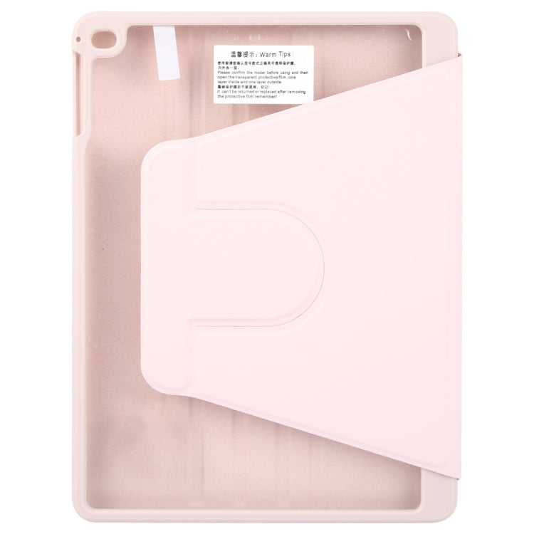For iPad 9.7 2018 & 2017 / Air / Air2 GEBEI Acrylic TPU 3-folding Rotating Smart Tablet Leather Case withh Pen Slot(Pink) - iPad 9.7 (2018) & (2017) Cases by GEBEI | Online Shopping UK | buy2fix