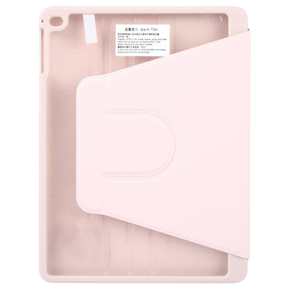 For iPad 9.7 2018 & 2017 / Air / Air2 GEBEI Acrylic TPU 3-folding Rotating Smart Tablet Leather Case withh Pen Slot(Pink) - iPad 9.7 (2018) & (2017) Cases by GEBEI | Online Shopping UK | buy2fix