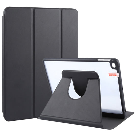 For iPad 9.7 2018 & 2017 / Air / Air2 GEBEI Acrylic TPU 3-folding Rotating Smart Tablet Leather Case withh Pen Slot(Black) - iPad 9.7 (2018) & (2017) Cases by GEBEI | Online Shopping UK | buy2fix