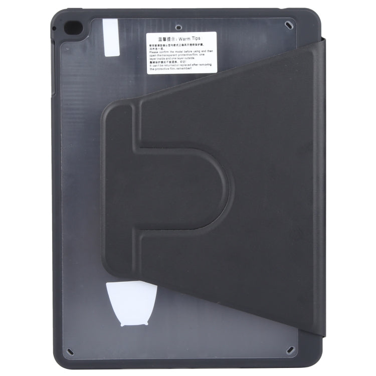 For iPad 9.7 2018 & 2017 / Air / Air2 GEBEI Acrylic TPU 3-folding Rotating Smart Tablet Leather Case withh Pen Slot(Black) - iPad 9.7 (2018) & (2017) Cases by GEBEI | Online Shopping UK | buy2fix