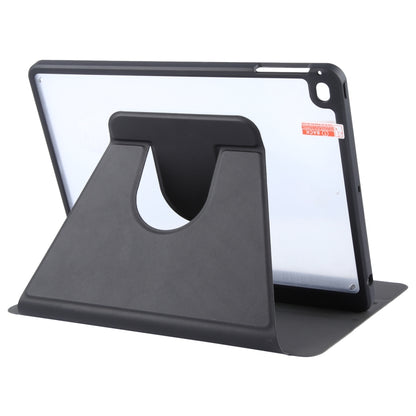 For iPad 9.7 2018 & 2017 / Air / Air2 GEBEI Acrylic TPU 3-folding Rotating Smart Tablet Leather Case withh Pen Slot(Black) - iPad 9.7 (2018) & (2017) Cases by GEBEI | Online Shopping UK | buy2fix