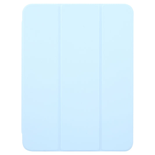 For iPad 10.2 2021 / 2020 / 2019 / Air 3 GEBEI Acrylic TPU 3-folding Rotating Smart Tablet Leather Case withh Pen Slot(Sky Blue) - iPad 10.2 Cases by GEBEI | Online Shopping UK | buy2fix