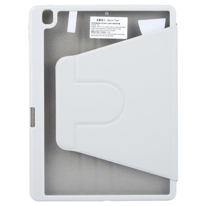 For iPad 10.2 2021 / 2020 / 2019 / Air 3 GEBEI Acrylic TPU 3-folding Rotating Smart Tablet Leather Case withh Pen Slot(Grey) - iPad 10.2 Cases by GEBEI | Online Shopping UK | buy2fix